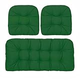 Wasserdichtes 6-teiliges Outdoor-Kissen-Set, getuftete Sitz- und Rückenlehnenpolster für...