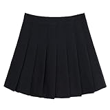 TNSRAY Frauen Mädchen Kurze hohe Taille gefaltete Skater Tennis Schule Rock,...