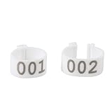100 Stück 6 Farben 16 Mm Nummerierte Kunststoff-Geflügelbeinbänder Ringe für Hühner...