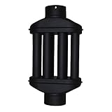 acerto 30067 Abgaswärmetauscher 120x550mm schwarz Energie sparen Leichte Reinigung...