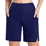 Generisch Boardshorts für Damen Hohe Taille Badeshorts Badehose Frauen Schwimmshorts...