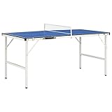 Home Hardware Businese Tischtennisplatte mit Netz, 152 x 76 x 66 cm, Blau