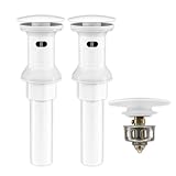 Rackickyer Waschbeckenablauf, 2 Stück, weißer Ablaufstopfen für das Waschbecken mit...