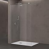 doporro Luxus Duschwand für Dusche Duschabtrennung 100x200cm Walk-In Dusche 10mm...