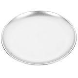 Kichvoe Runde Edelstahlteller 23 Cm Grillteller Aus Metall Fischdampfteller...