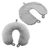 Giantree 2 Stück U-förmiges Nackenkissen Case Cover, Nackenrollenbezug, U-förmiger...