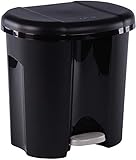 Rotho Duo Mülleimer 2x 10l zur Mülltrennung mit Deckel, Kunststoff (PP...