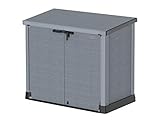 Duramax Cedargrain StoreAway 1200L Gartenhaus aus Kunststoff / flacher Deckel,...