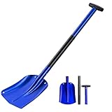 NIKJEBDF Schneeschaufel, 32 Zoll Klappbare Schneeschaufel, Lawinenschaufel, Compact Sport...