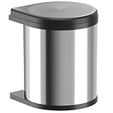 Hailo Abfallsammler Mono 3515031 - Einbau Schwenk Mülleimer aus Edelstahl für Küche -...