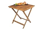 SAM Balkontisch Camelia, 70x70 cm, Garten-Möbel aus Akazienholz, klappbar