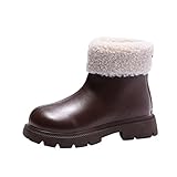 6t Mädchen Stiefel Herbst und Winter Kinder Stiefel Jungen und Mädchen Dicke Sohlen...