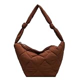 HAWILL Gesteppte Tasche Schmetterlings Stickerei Umhängetasche Damen Gross crossbody bag...