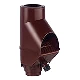 Regenwasserfilter Laubabscheider mit Füllfunktion braun für Blechfallrohre Ø...