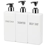 Segbeauty Seifenspender, 3 Stück 500 ml Seifenspender Set mit Etiketten für...