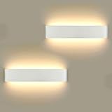 2 Stücke Wandlampe LED 16W, Wandleuchte Innen Modern Wandlampen Wandleuchten Inkl....