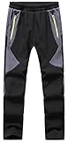 DAFENP Kinder Softshellhose Skihose Warm Gefüttert Thermohose Winter Wasserdicht...