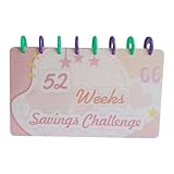 Jzoowar 1 Stück Budgetbuch -Challenge Buch Des Geld-Organizers 52 Wochen Geld Füllen und...