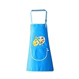 PLABBDPL Malschürze Kinder Verstellbar, 1 Stück Kinder Schürzen Set mit Taschen,...