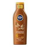NIVEA SUN Tropical Bronze Sonnenlotion LSF 6 (200 ml), Sonnenschutz für...