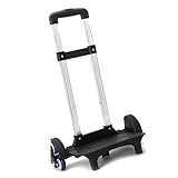 Rucksack Trolley mit Teleskopgriff Faltbarer Trolley Wagen 6 Handkarre für Schulranzen...