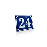 Betriebsausstattung24® Hausnummernschild | Nostalgische Hausnummer | Mit Wunschtext...