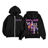 Huntrix Kinder Kapuzenpullover mit Reißverschluss Mädchen Sweatshirt Jacke Cartoon...