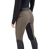 Reithose Damen High Waist Reitleggings Damen Skinny Vollbesatz Reiter Hose Damen...