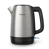 Philips Daily Collection Metall Wasserkocher – 1,7L, Leuchtanzeige,...
