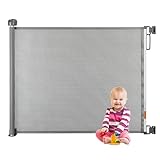 Relaxdays Treppenschutzgitter ausziehbar, Öffnungsbreite 70-180 cm, Wandmontage, Kinder &...