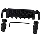 Gitarrensteg Zinklegierung Wraparound Combo Bridge Saitenhalter Für LP E-Gitarre(Black)