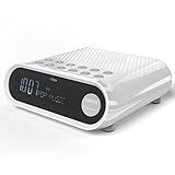 DAB/DAB+ & FM Radio Wecker mit USB-Ladeanschluss (weiß)