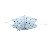 JewelryWe Gesichtsmaske Mundschutz Kinder Maske: Himmelblau Bär Muster Atmungsaktive Mund...