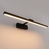 Klighten LED Spiegellampe Bad 61cm, 180 Grad Drehung Wandleuchte für bad IP44,...