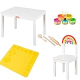 roba x Play-Doh Sitzgruppen-Set - Kindertisch+ Kinderstuhl - FSC zertifiziertes...