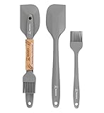 Backefix Silikon Teigschaber & Backpinsel hochwertige Backutensilien -...