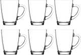 vienberg Teegläser-Set 6,12 oder 24tlg. mit Henkel 250 ml aus hochwertigem Glas Ideal...