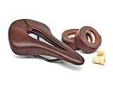 Generisch Vintage Rennrad Sattel & Lenkerband Bundle braun | Veganes Leder |...