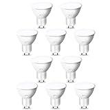 ROTTYI GU10 LED Glühbirne, 6500K Tageslicht weiß, 5W 450LM Energiesparlampen,...
