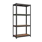 SONGMICS Standregal, Bücherregal, Lagerregal, 4 Ablagen, verstellbar, 40 x 80 x 160 cm,...