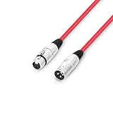 Adam Hall Cables 3 STAR MMF 0050 RED - Mikrofonkabel XLR female auf XLR male 0,5...