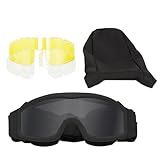 Motocross-Brille, staub- und winddicht, Anti-Beschlag-Sicherheitsbrille für Motorrad |...