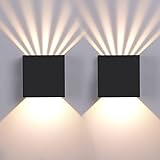 Elitlife 2 Stück Außenwandleuchten Aussenleuchte Wand LED Wandleuchte Außen Wandlampe...