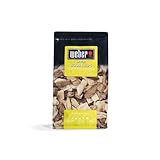 Weber Apfelholz Räucherchips (700g Packung) - dezentes Aroma, ideal für Käse, Gemüse,...