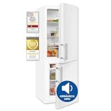 Exquisit Kühl-Gefrierkombination, Kühlschrank mit Gefrierfach, 4-Sterne-Gefrieren, 173...