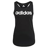 adidas Damen Essentials Loose Logo Tank Top, Black / White, M