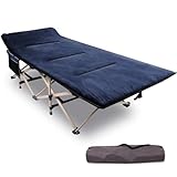 REDCAMP XL Feldbett mit Weich Auflage für Erwachsene 226 kg, 71cm Extra Breite...