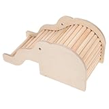FONDOTIN Holz Hamster Versteckhaus Mit Kletterleiter Kleintier Für Hamster Rennmäuse Und...