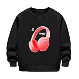 Dicker Pullover für Mädchen und Jungen, gerippte Bündchen, Saum, Sweatshirts mit...