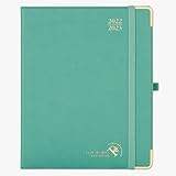 POPRUN Premium Kalender 2022 2023 Wochenplaner 26,5 x 21,5 cm (Sept.2022-Dez.2023) -...